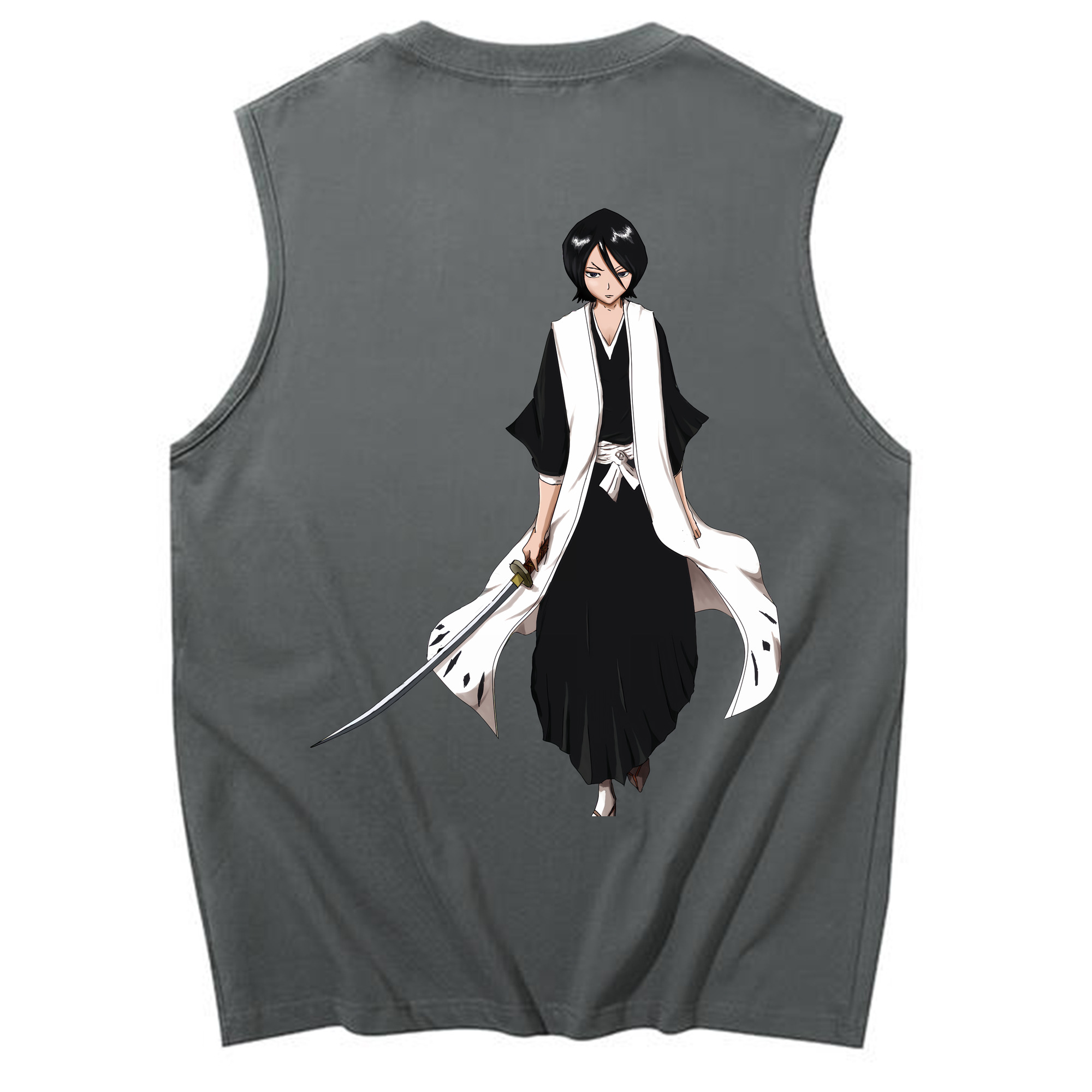 （画像用） ブリーチ 朽木ルキア BLEACH Kuchiki Rukia コットン100％タンクトップ（背面プリント）